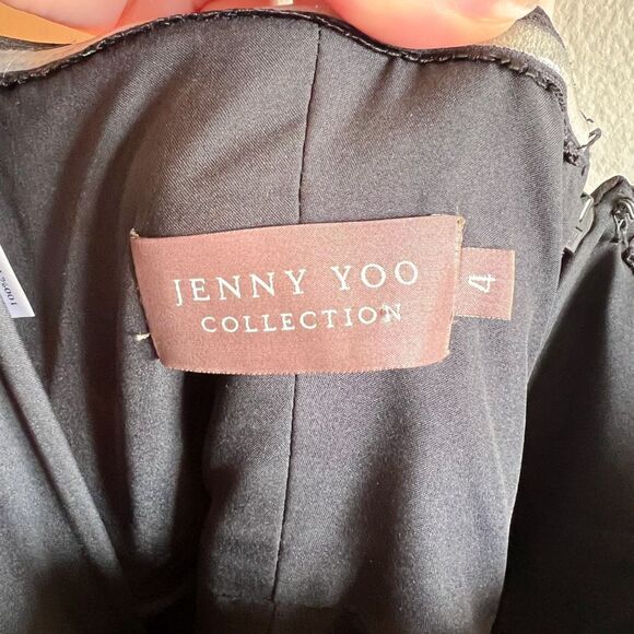 Jenny Yoo Aidan Convertible Strapless Chiffon Gown Size 4 - Picture 7 of 8